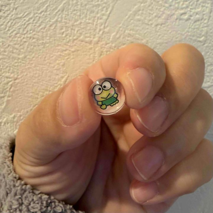 完成したシールの写真