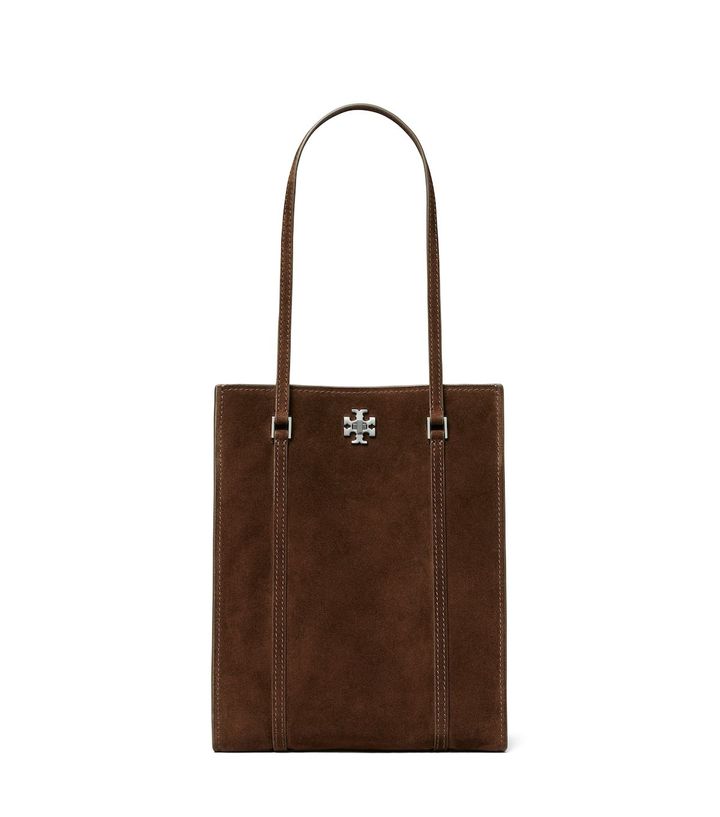 キラ ターンロック スエード スモール トートバッグ ￥100,100／TORY BURCH（トリー バーチ ジャパン 0120-705-710）