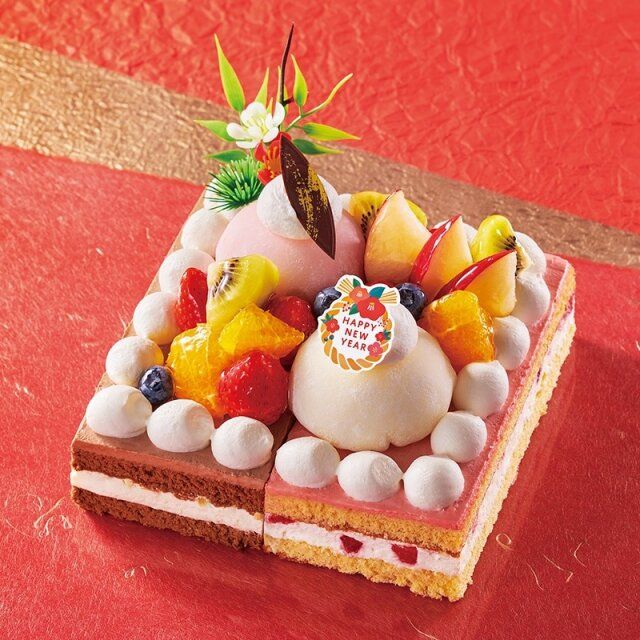 シャトレーゼの2つの味が楽しめる スイーツパレードデコレーション