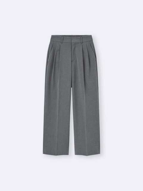 2025gu大人女性おすすめタックワイドパンツ