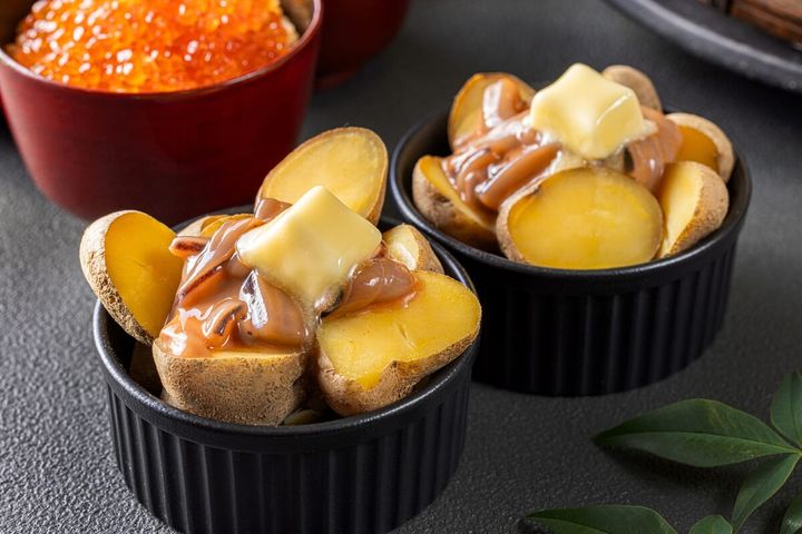 氷室熟成“あつまいも”のじゃがバター 塩辛添え