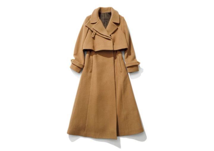 キャメルウールコート