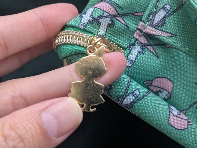 ムーミン収納ケースファスナー部分