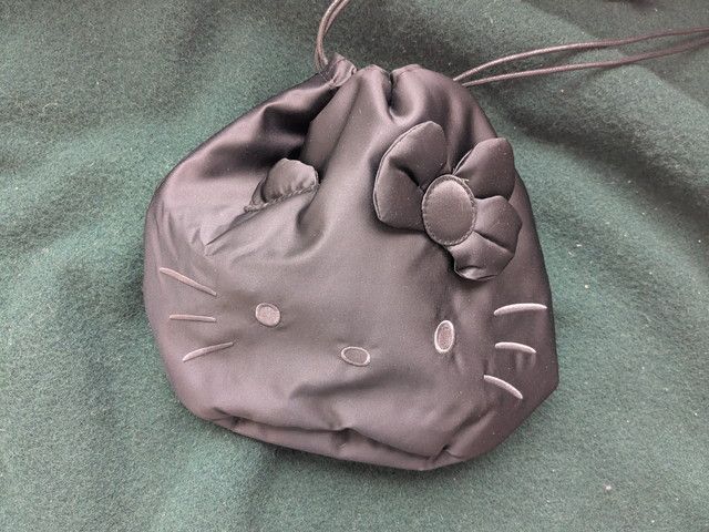 フェイス巾着ポーチ