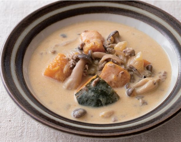 疲労回復！「かぼちゃシチュー」 （C）たかせ さと美、広瀬貴子／KADOKAWA