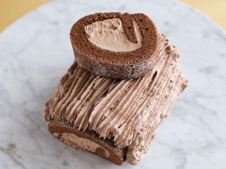 「市販の切れてるロールケーキでブッシュドノエル」レシピ07