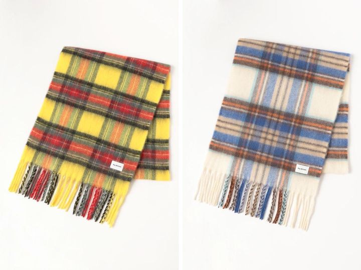 画像: 「チェック マフラー」各￥7,370 出典：レイ ビームス