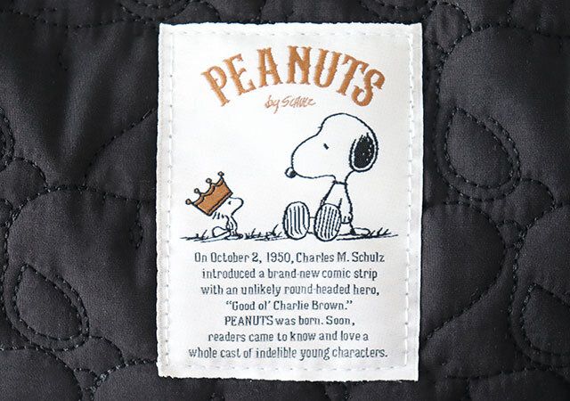 宝島社スヌーピーキルティングバッグ黒