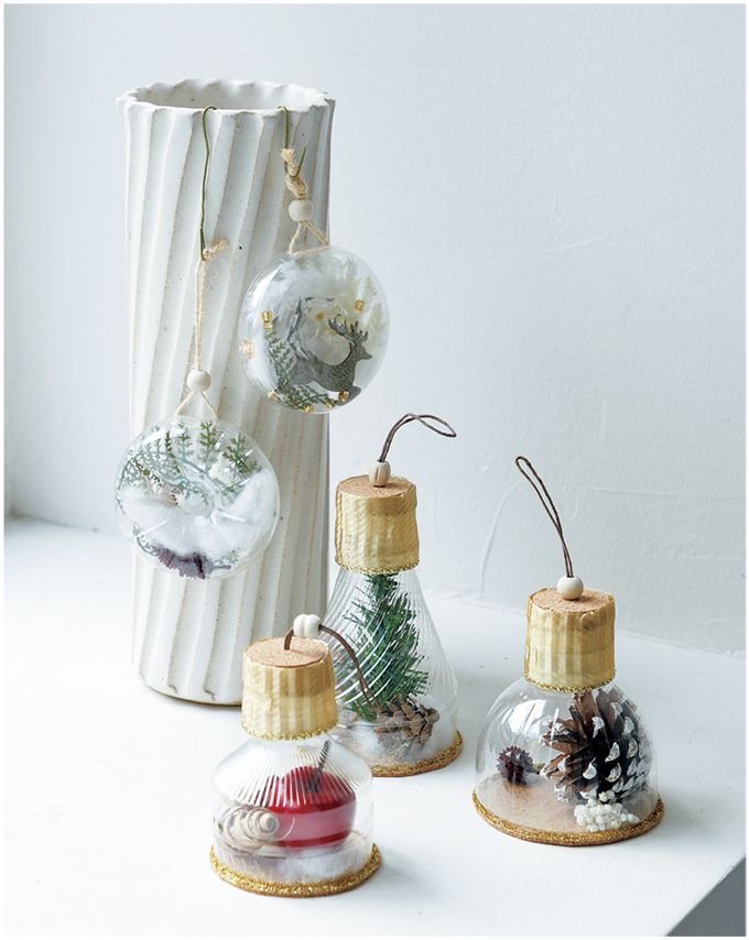 ペットボトルの模様を活かして作る、手のひらサイズのオーナメント「スノードーム形」＆「円盤形」を手作り！の画像1