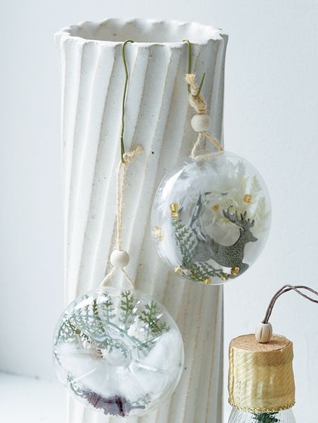 ペットボトルの模様を活かして作る、手のひらサイズのオーナメント「スノードーム形」＆「円盤形」を手作り！の画像3