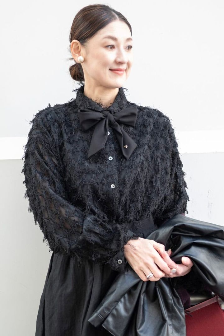 異素材レイヤード