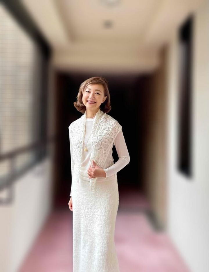 鈴木さんクロシェスカーフ１