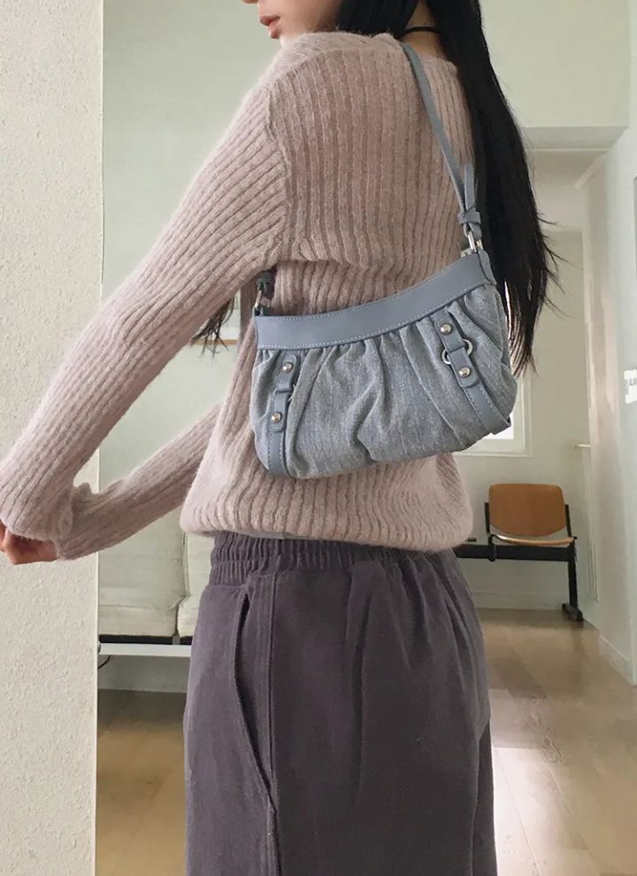 Y2Kデニムバックルミニバッグ | WONDERWONDER | 詳細画像1