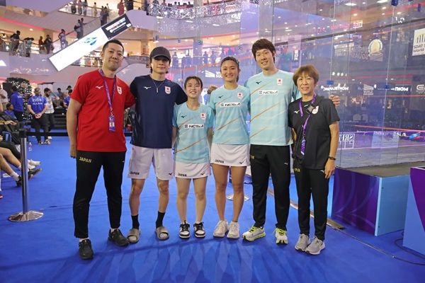 世界トップレベルの選手が集うスカッシュのワールドカップで、日本が銅メダルを獲得！
