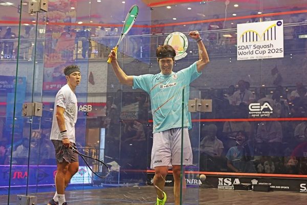 世界トップレベルの選手が集うスカッシュのワールドカップで、日本が銅メダルを獲得！