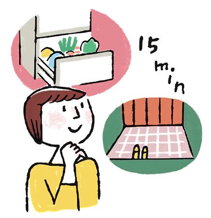 年末掃除の新常識2：1か所15分で計算を