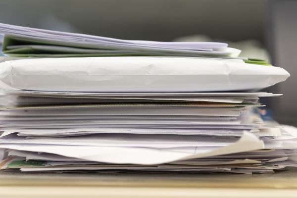 書類の山