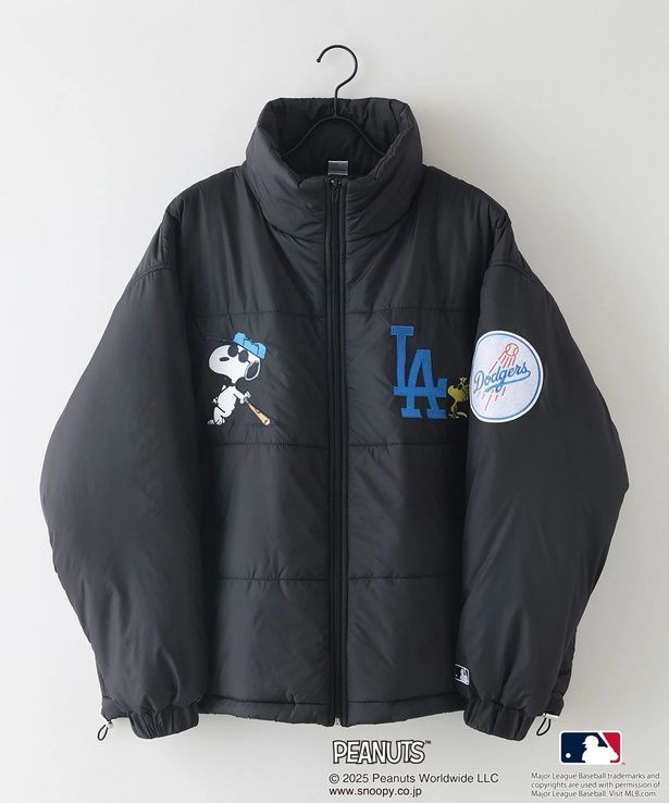 「ナイロンパファージャケット(ブラック/ロサンゼルス・ドジャース)」(1万9800円)