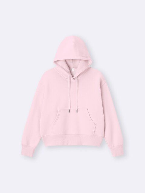 2025gu大人女性おすすめヘビーウェイトスウェットショートパーカ