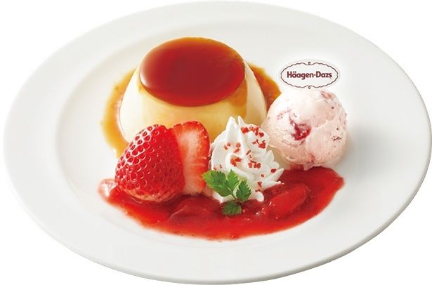 いちごとプリンプレート