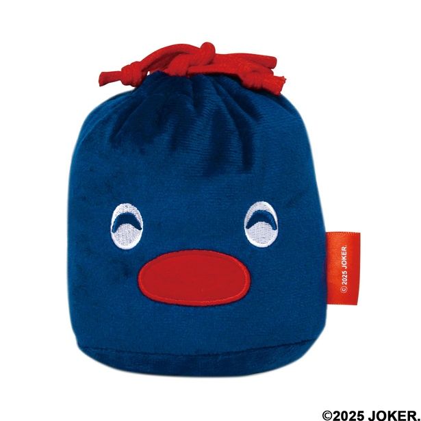 ピングーフェイス巾着。巾着全体でピングーの顔を表現した大胆なデザイン