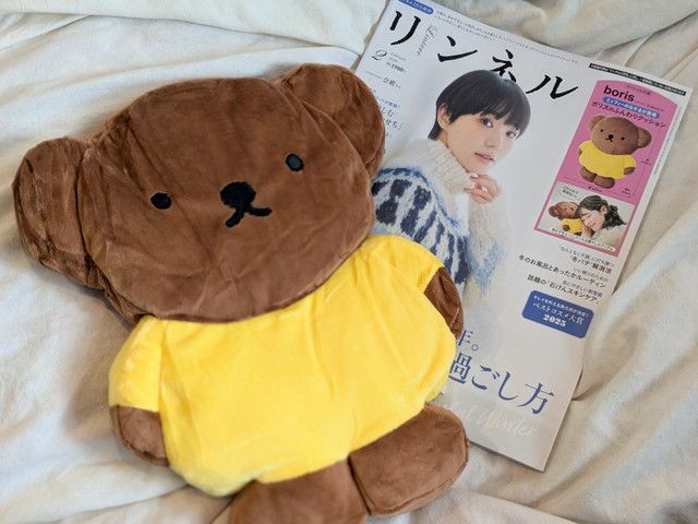 boris ボリスのふんわりクッション 本体の大きさがわかる全体カット