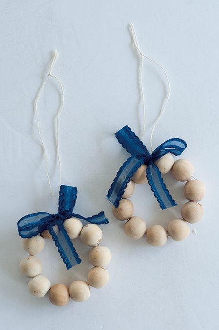 クリスマスツリーに飾りたいオーナメント「ウッドビーズのリース」を手づくりしようの画像5