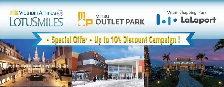 ベトナム航空 × 三井アウトレットパーク/三井ショッピングパーク「コラボレーションキャンペーン」