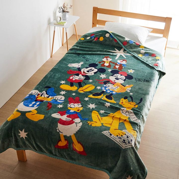 なめらかマイクロファイバー毛布 ミッキー＆フレンズ
