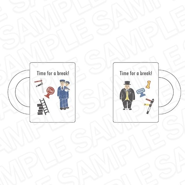 「マグカップTime for a break! OVERWORK SERIES」(1980円) (C) 2025 Gullane (Thomas) Limited. (C) 2025 HIT Entertainment Limited.