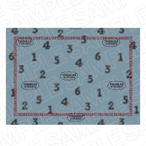 「ブランケット 車体番号 OVERWORK SERIES」(6600円) (C) 2025 Gullane (Thomas) Limited. (C) 2025 HIT Entertainment Limited.