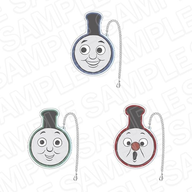 「カメラレンズキャップステッカー OVERWORK SERIES」(全3種類、各1650円) (C) 2025 Gullane (Thomas) Limited. (C) 2025 HIT Entertainment Limited.