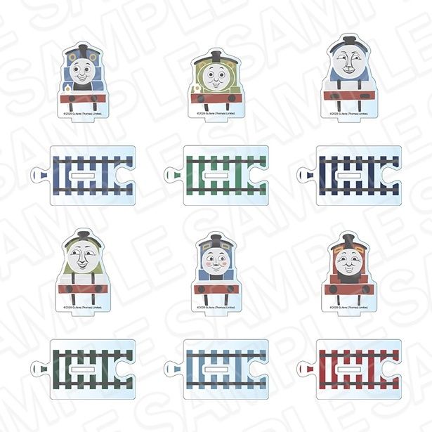 「ミニアクリルスタンド(ランダム) OVERWORK SERIES」(全6種類、各660円) 