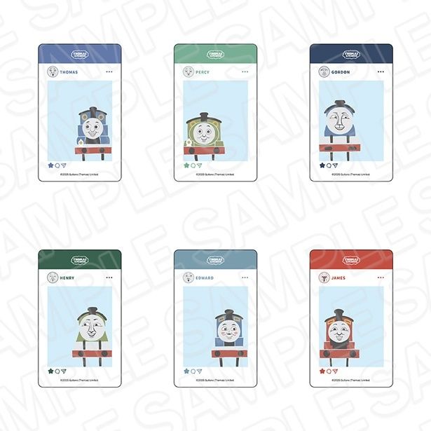 「スナップ風クリアカード(ランダム) OVERWORK SERIES」(全6種類、各550円)