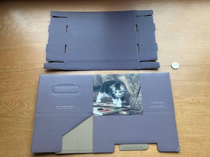 Seria(セリア)：ペーパー収納BOX 1/4 フタ付 アニマル柄