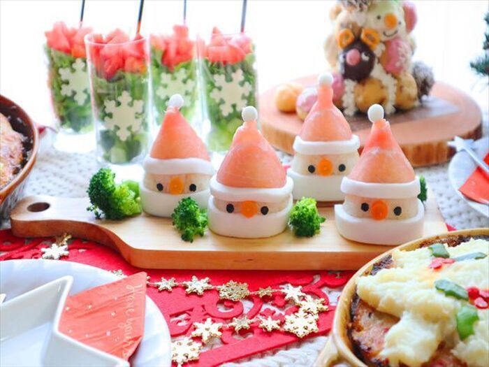 かわいすぎて悶絶♡コンテストで絶賛の「サンタ寿司」はクリスマスパーティの主役級メニュー！