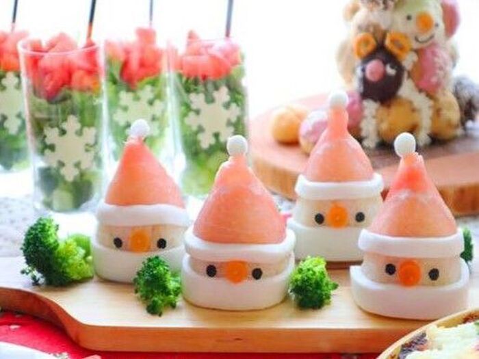 かわいすぎて悶絶♡コンテストで絶賛の「サンタ寿司」はクリスマスパーティの主役級メニュー！