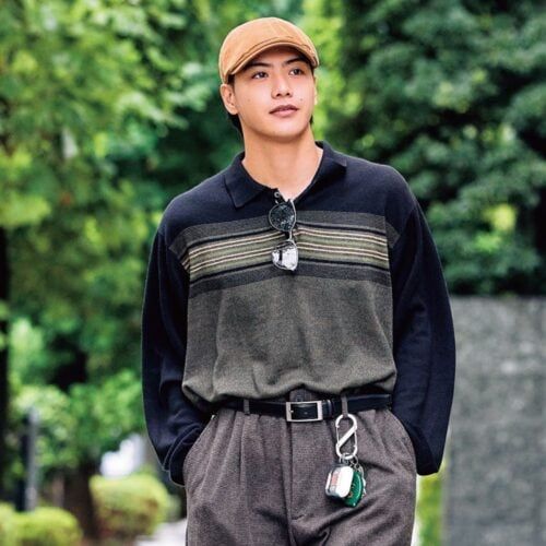 「古着は一点だけがちょうどいい」smart専属モデル・登川力が大切にする、品よく整えるおしゃれのバランス感覚