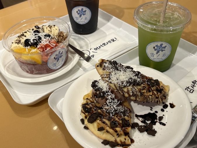 雪ノ糸 メロッフル、クラッキングチョコアサイーボウル