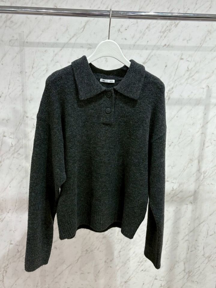 GU パフニットポロシャツ