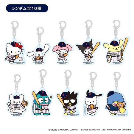 野球日本代表「侍ジャパン」とサンリオのコラボグッズ登場！先行予約受付中