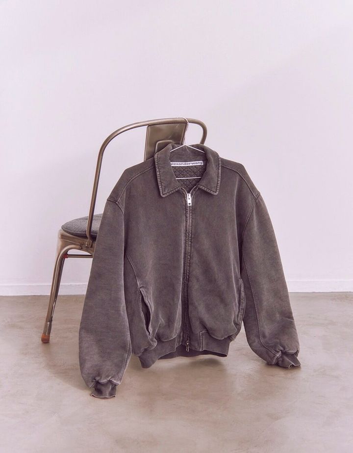 ブラックデニムブルゾン