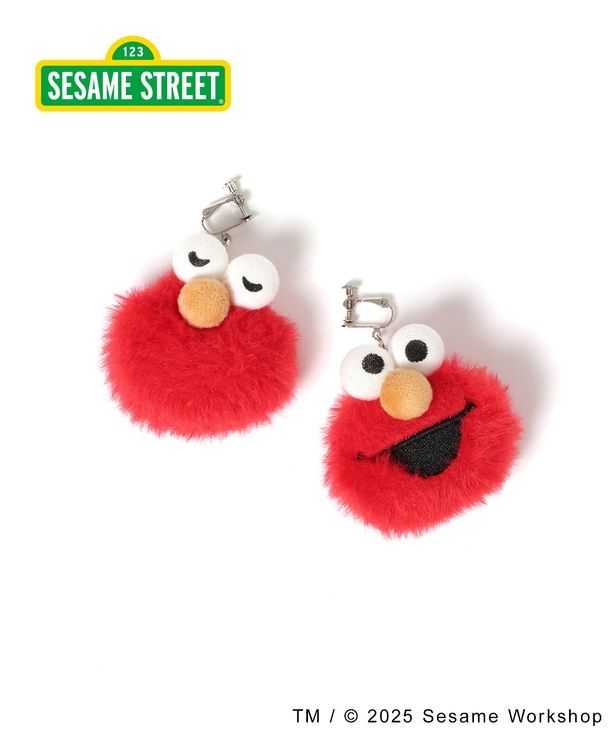 「【セサミストリート】イヤリング(エルモ)」(1980円)