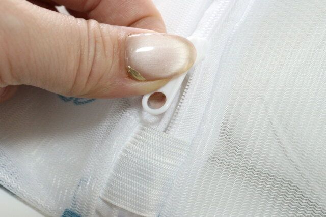 ダイソーの洗濯ネット ONE PIECE モチーフアイコンはファスナーカバー付き