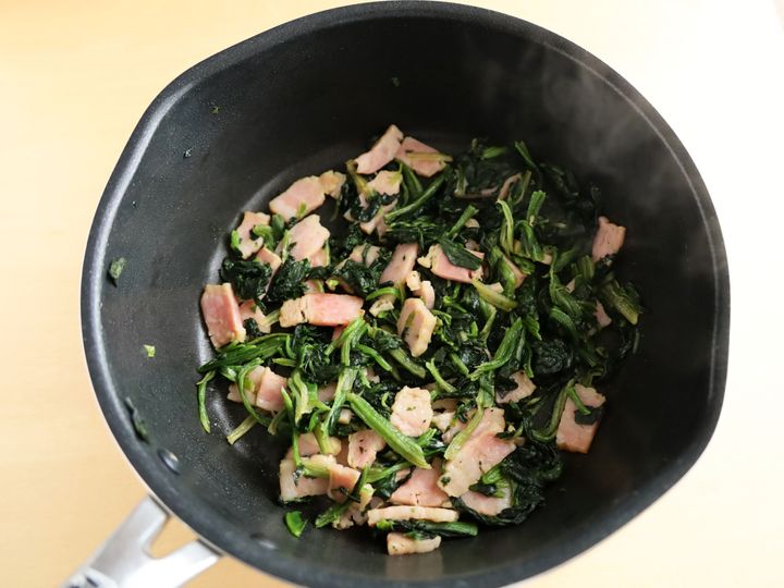 「ベーコンとほうれん草のキッシュ」レシピ02