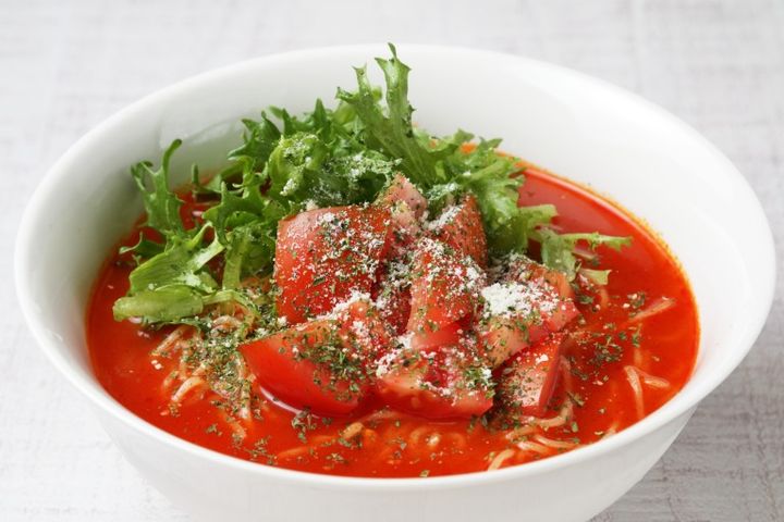 インスタントラーメン 袋麺 トマトジュースアレンジ イメージ