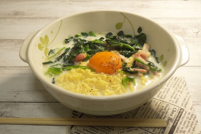 インスタントラーメン 牛乳アレンジ