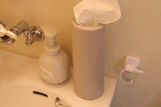 ダイソーティッシュボトル洗面台