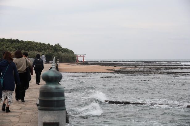 “弥生橋”から見た青島の風景