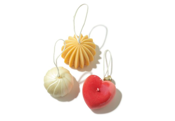 オーナメントとして飾れるキャンドルセット。